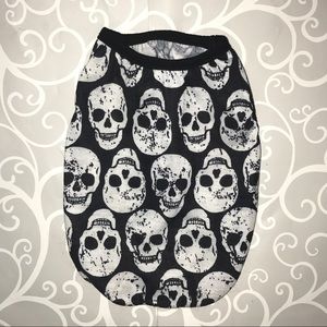 New dog skull shirt clothes